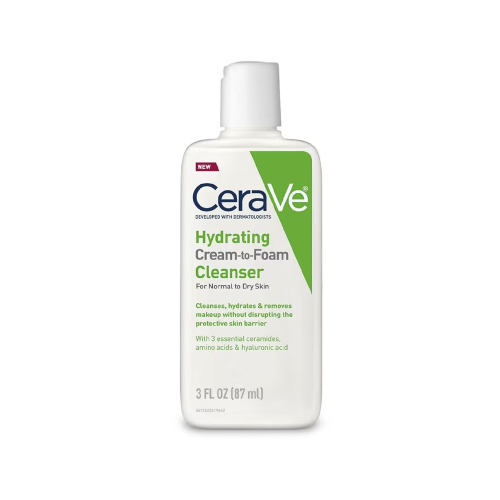 CeraVe Hydrating Cream-to-Foam Cleanser 3 Oz 87 ML