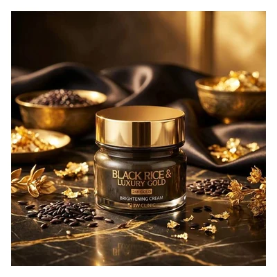 3w Clinic Black Rice & Luxury Gold Brightening Cream - 100gm