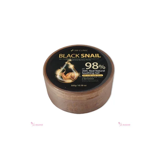 3w Clinic Black Snail Natural Soothing Gel 98% 300g