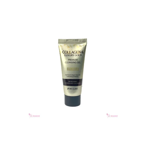 3w clinic collagen & luxury gold premium cleansing gel 30ml
