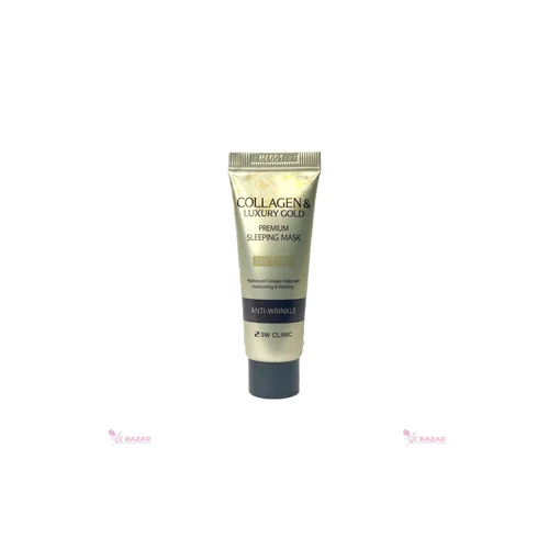 3w clinic collagen & luxury gold sleeping mask 10ml