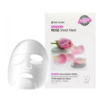 3W Clinic Essential Up Rose Sheet Mask - 25ml