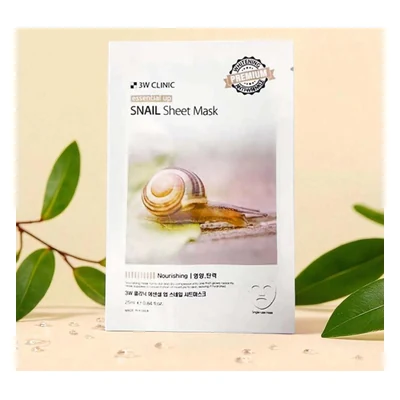 3W Clinic Essential Up Snail Sheet Mask - 25ml