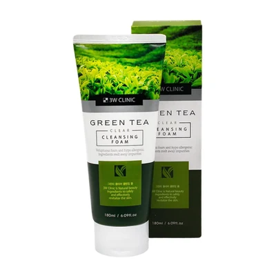 3w Clinic Green Tea Foam Cleansing - 180ml