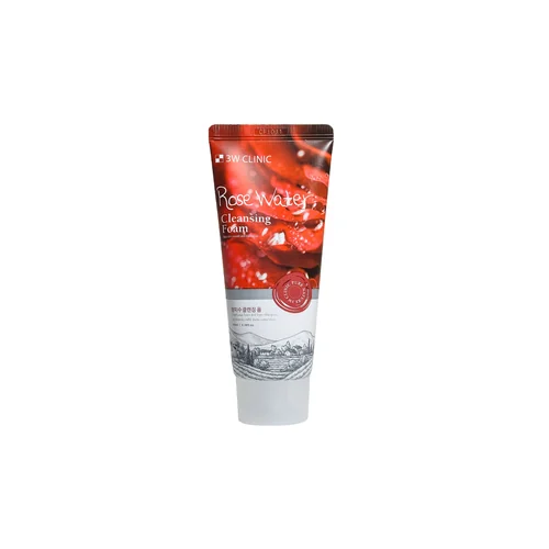 3w Clinic Rose Water Cleansing Foam 100ml