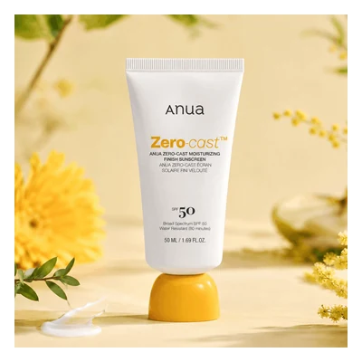 Anua Zero-Cast Moisturizing Finish Sunscreen SPF 50+ PA++++ - 50ml