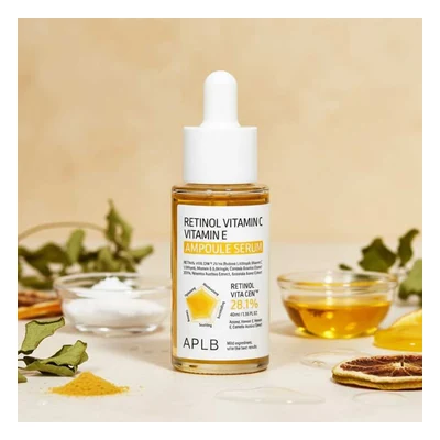 APLB Retinol Vitamin C Vitamin E Ampoule Serum - 40ml