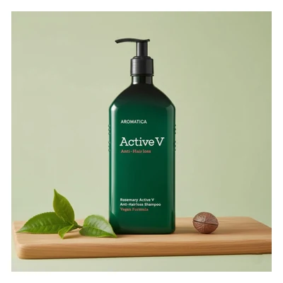Aromatica Rosemary Active V Anti-Hair Loss Shampoo - 400ml