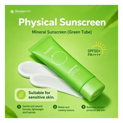 Beplain Sunmuse Mineral Sunscreen SPF50+ PA++++ - 50ml