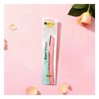 Eros Eyebrow Razor (With Curve) - 2pcs