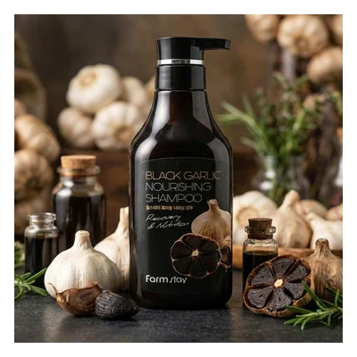 Farmstay Black Garlic Nourishing Shampoo - 530ml