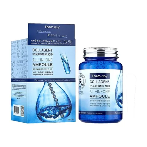 FARMSTAY Collagen & Hyaluronic Acid All in one Ampoule