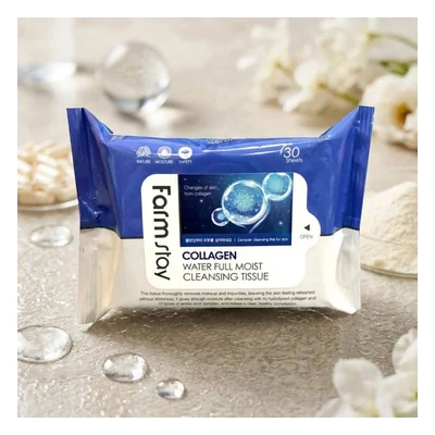 Farmstay Collagen Water Full Moist Cleansing Tissue - 120ml