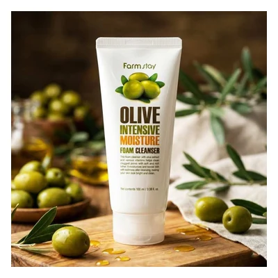 Farmstay Olive Intensive Moisture Foam Cleanser - 100ml