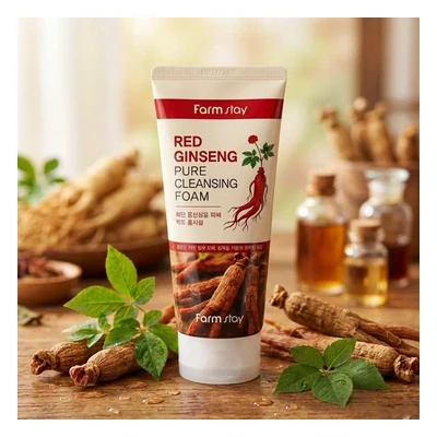 Farmstay Red Ginseng Pure Cleansing Foam - 180ml