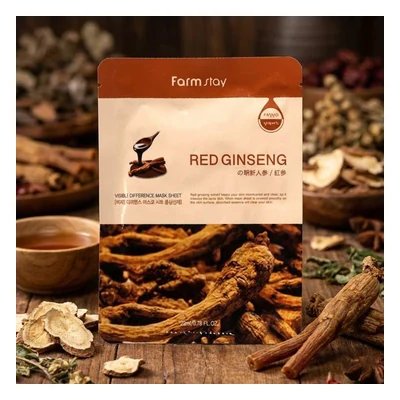 Farmstay Visible Difference Mask Sheet (Red ginseng) - 23ml