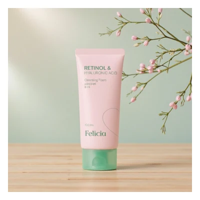 Felicia Retinol and Hyaluronic Acid Cleansing Foam - 100ml