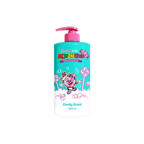 Funny:Pia Kids All-In-One Candy Scent Shampoo+Rinse+Body Wash 1000 ml