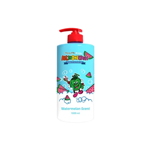 Funny:Pia Kids All-In-One Watermelon Scent Shampoo+Rinse+Body Wash 1000 ml