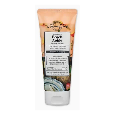 Grace Day Real Fresh Peach & Apple Foam Cleanser - 100ml