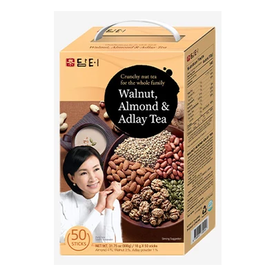 Health Tea Korea Walnut Almond Job's Tears Tea Box - 15pcs