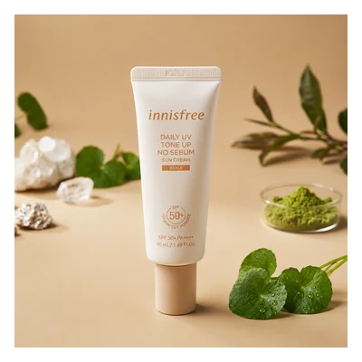 Innisfree Daily UV Tone Up No Sebum Sun Cream (Beige) - 50ml