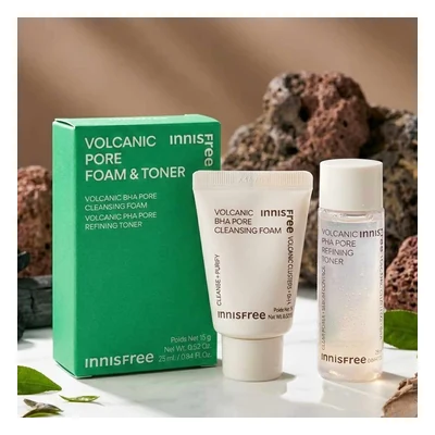 Innisfree Volcanic Pore Foam & Toner Kit -