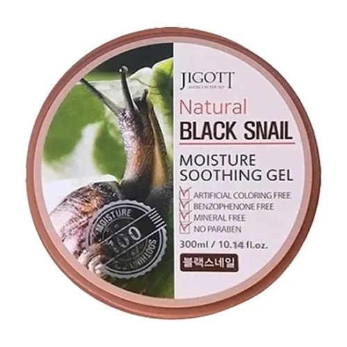 Jigott Natural Black Snail Moisture Soothing Gel 300 ml