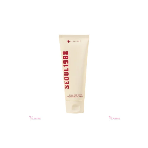 K-Secret Seoul 1988 Cream: Snail Mucin 93% + Rice 100 ml