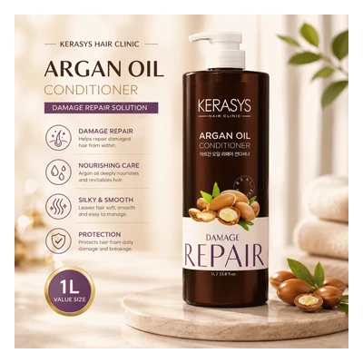 Kerasys Argan Oil Conditioner (Damage Repair) - 1000ml