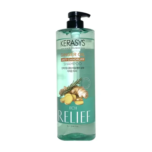 Kerasys Ginger Oil Itch Relief Cooling Anti-dandruff Shampoo 1 Liter