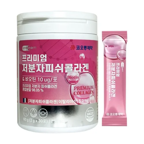 kolon Pharmaceutical Premium Low Molecular Fish Collagen 60 g ( 2g x 30 Packets )
