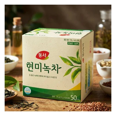 Korean Green Tea (Black Rice) - 50 Tea Bags