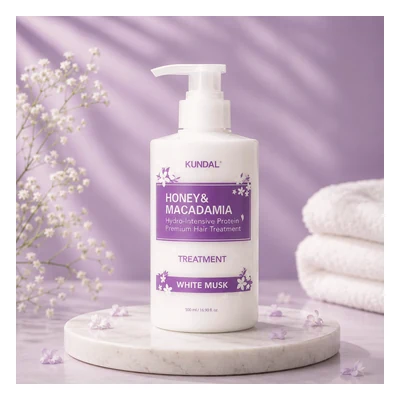 Kundal Honey & Macadamia Hydro Intensive Protein Premium Hair Treatment (White Musk) - 500ml