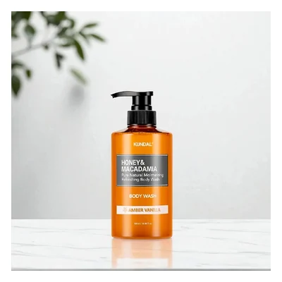 Kundal Honey & Macadamia Pure Body Wash (Amber Vanilla) - 500ml