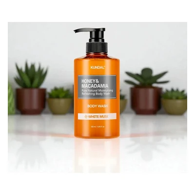 Kundal Honey & Macadamia Pure Body Wash (White Musk) -1058ml