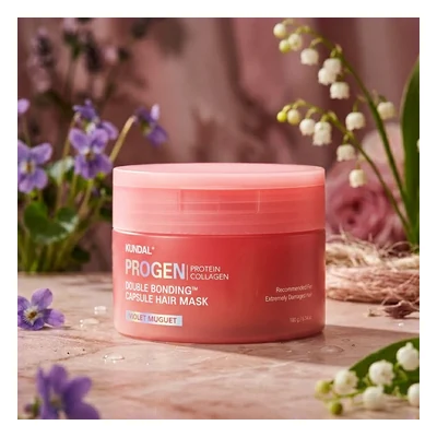 Kundal Progen Protein Collagen Double Bonding Capsule Hair Mask (Violet Muguet) - 180g