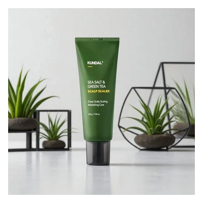 Kundal Sea Salt & Green Tea Scalp Scaler Herb Mint - 200g