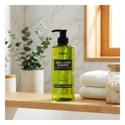 Kundal Smell Cover Shampoo (Lime Basil & Mandarin) - 400ml