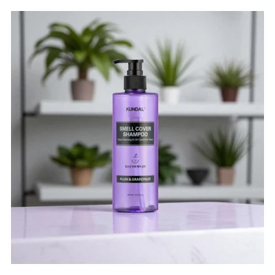 Kundal Smell Cover Shampoo (Plum & Grapefruit) - 400ml