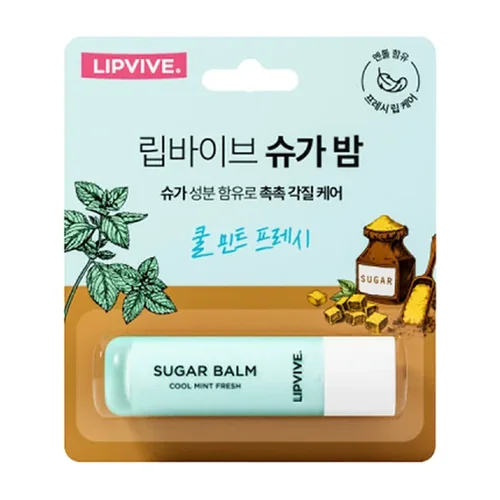 Lipvive Sugar Balm – Cool Mint Fresh 4.8g