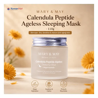 Mary & May Calendula Peptide Ageless Sleeping Mask -110g
