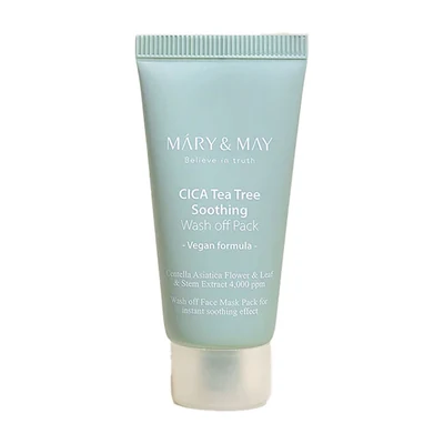Mary & May Cica Tea Tree Soothing Wash Off Mask Pack - 30ml