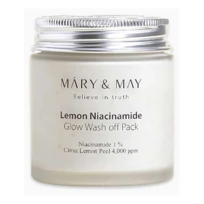 Mary & May Lemon Niacinamide Glow Wash Off Mask Pack - 125g