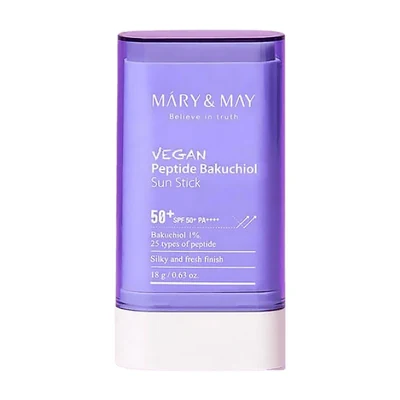 Mary & May Vegan Peptide Bakuchiol Sun Stick SPF50+ PA++++ - 18g