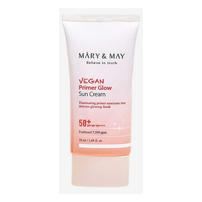 Mary & May Vegan Primer Glow Sun Cream SPF50+ PA++++ - 50ml