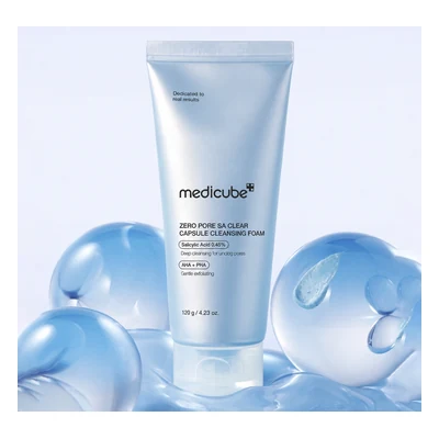 Medicube Zero Pore SA Clear Capsule Cleansing Foam -120g