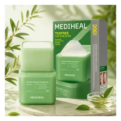 Mediheal Tea Tree Trouble Calming Pad 200 pads (Set) - 340ml