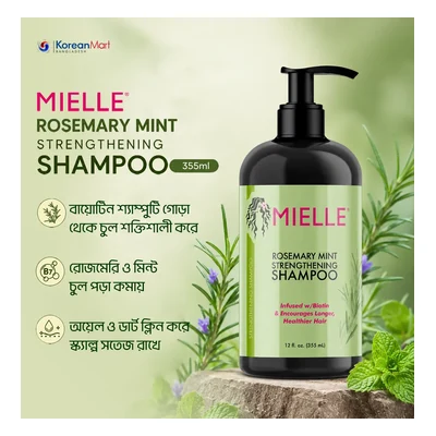 Mielle Rosemary Mint Strengthening Shampoo - 355ml