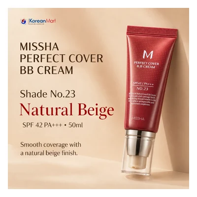 Missha M Perfect Cover BB Cream SPF 42 shade No.23 (Natural Beige) - 50ml